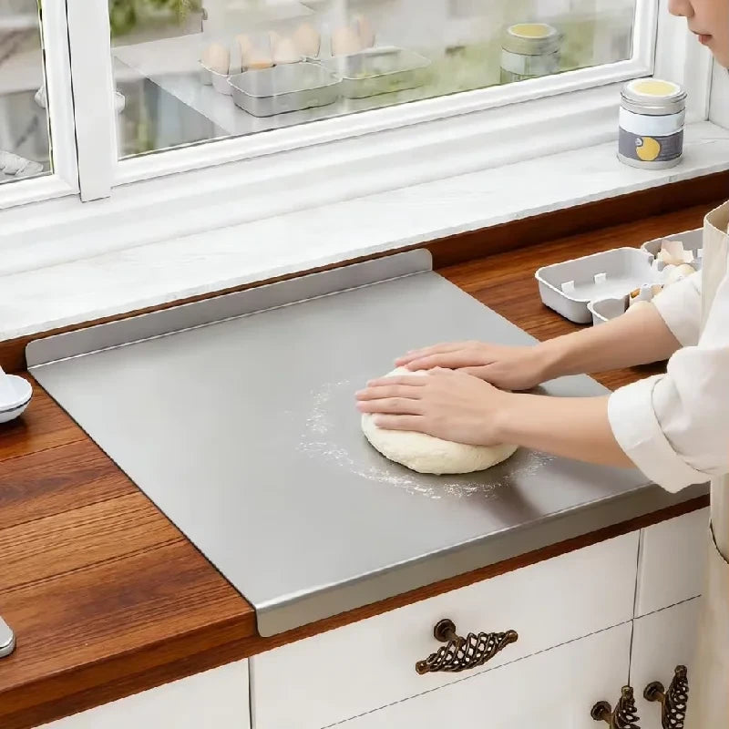 Non-Slip Stainless Steel Cutting Board